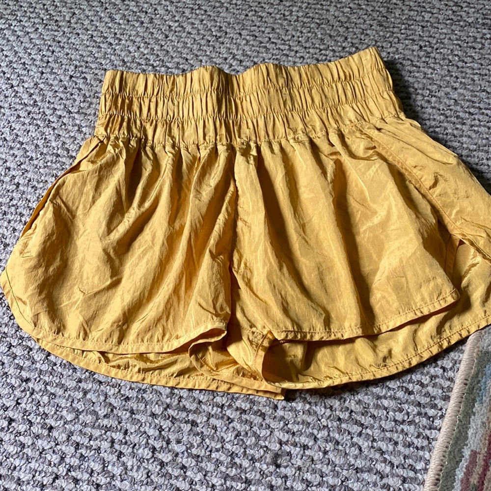 Free people boxer type athletic shorts